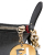 Fendi B Fendi Black Coated Canvas Fabric Zucchino Charm Zip Crossbody Italy