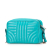 Prada AB Prada Blue Turquoise Calf Leather Soft Diagramme Camera Bag Italy
