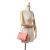 Celine B Celine Pink Blush Lambskin Leather Leather Small Lambskin Trio Crossbody Italy