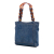 Chanel B Chanel Blue Denim Denim Fabric Small CC Stitched Tote Italy