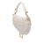 Christian Dior AB Dior White Canvas Fabric Mini Oblique Saddle Bag Italy