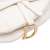 Christian Dior AB Dior White Canvas Fabric Mini Oblique Saddle Bag Italy