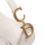 Christian Dior AB Dior White Canvas Fabric Mini Oblique Saddle Bag Italy