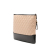 Chanel B Chanel Brown Light Beige with Black Calf Leather Large Aged skin Gabrielle O Case Clutch Italy
