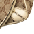 Gucci B Gucci Brown Beige with White Canvas Fabric GG Handbag Italy