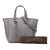 Gucci AB Gucci Gray Calf Leather Small Microguccissima Bree Satchel Italy