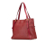 Prada B Prada Red Calf Leather Vitello Daino Shopping Tote Romania