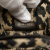 Christian Dior B Dior Brown Beige Canvas Fabric Mizza Mini Embroidered Leopard Vertical Book Tote Italy
