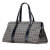 Fendi B Fendi Gray with Blue Canvas Fabric Zucchino Handbag Italy