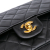 Chanel Vintage Classic Double Flap Medium Lambskin Leather Matelassè Shoulder Bag Black