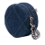 Chanel AB Chanel Blue Denim Denim Fabric 19 Round Clutch with Chain Italy