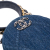 Chanel AB Chanel Blue Denim Denim Fabric 19 Round Clutch with Chain Italy