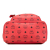 MCM B MCM Red Coated Canvas Fabric Mini Visetos Stark Backpack Korea, South