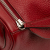 Hermès B Hermès Red Calf Leather Clemence Lindy 30 France
