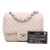 Chanel B Chanel White Ivory Lambskin Leather Leather Mini Square Classic Chevron Lambskin Single Flap Italy