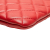 Chanel B Chanel Red Lambskin Leather Leather Medium Quilted Lambskin O Case Clutch Italy