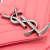 Saint Laurent AB Saint Laurent Pink Calf Leather Baby Grained skin Chevron Classic Monogram Chain Bag Italy
