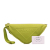 Prada AB Prada Green Olive Green Canvas Fabric Canapa Triangle Logo Wristlet Clutch Italy