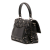 Valentino B Valentino Black Lambskin Leather Leather Lambskin VLTN Candystud Top Handle Bag Italy