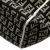 Fendi B Fendi Black with White Canvas Fabric Zucchino Tote Italy