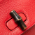 Gucci B Gucci Red Calf Leather Small Bamboo Daily Satchel Italy