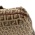 Fendi B Fendi Brown Beige Canvas Fabric Zucchino Crossbody Italy