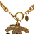 Chanel B Chanel Gold Gold Plated Metal Double CC Pendant Necklace France