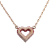 Louis Vuitton B Louis Vuitton Gold Gold Plated Metal Crystal Heart Necklace Italy