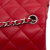 Chanel Rectangular Classic Single Flap Extra Mini Lambskin Leather Matelassè Shoulder Bag Red