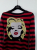 Betsey Johnson MARILYN MONROE Rot-schwarz gestreiftes Pullover-Tunikakleid
