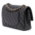 Chanel Classic Double Flap Medium Caviar Leather Matelassè Shoulder Bag Black
