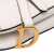 Christian Dior B Dior White Calf Leather Mini Grained skin Saddle Bag Italy