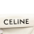 Celine B Celine White Calf Leather Smooth skin Logo Triangle Crossbody Italy