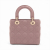 Christian Dior Lady Dior Small Lambskin Leather My ABCDior Cannage Tote Handbag Dust Pink