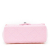 Chanel B Chanel Pink Cotton Fabric Mini Square Classic Jersey Single Flap France