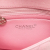 Chanel B Chanel Pink Cotton Fabric Mini Square Classic Jersey Single Flap France