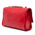 Chanel B Chanel Red Calf Leather CC Quilted Crumpled skin and Grosgrain Flap Italy