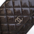 Chanel B Chanel Brown Dark Brown Calf Leather CC Quilted Shiny Crumpled skin Wallet on Chain Italy