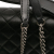 Chanel AB Chanel Black Goatskin Leather Medium Quilted CC University Flap Italy