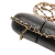 Chanel B Chanel Black Lambskin Leather Leather CC Quilted Lambskin Chain Around Phone Holder Italy