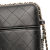 Chanel B Chanel Black Lambskin Leather Leather CC Quilted Lambskin Chain Around Phone Holder Italy