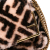 Fendi B Fendi Brown Beige Fur Natural Material Zucca Shearling Double F Baguette Satchel Italy