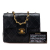 Chanel B Chanel Black Lambskin Leather Leather Mini Square Classic Lambskin Single Flap France