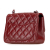 Chanel B Chanel Red Dark Red Caviar Leather Leather Mini Square Classic Caviar Single Flap France