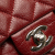 Chanel B Chanel Red Dark Red Caviar Leather Leather Mini Square Classic Caviar Single Flap France