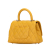 Chanel B Chanel Yellow Mustard Caviar Leather Leather Extra Mini Quilted Caviar Coco Top Handle Bag Italy