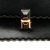 Fendi B Fendi Black Calf Leather Small Scalloped Kan I Crossbody Italy