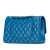 Chanel Classic Double Flap Medium Caviar Leather Matelassè Shoulder Bag Blue