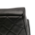 Chanel AB Chanel Black Lambskin Leather Leather CC Quilted Lambskin Grip Clutch Italy