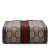 Gucci AB Gucci Brown Beige Coated Canvas Fabric Mini GG Supreme Ophidia Web Satchel Italy